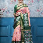 Big Kaddi Boader Ikkat Silk Saree