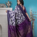 FLOWER DESIGN SELF BRINGAL COLOR IKKAT SILK SAREE